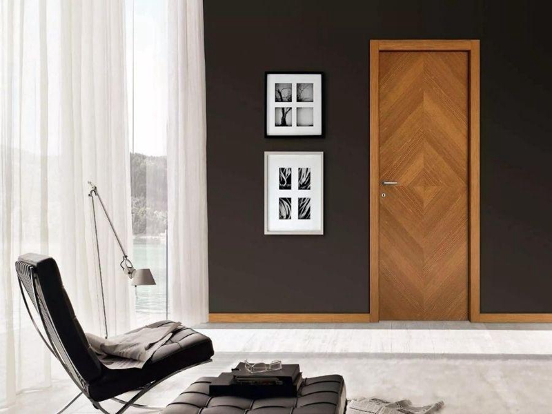 مؤثرات بصرية عالية الجودة أبواب داخلية من الخشب الصلب وأبواب داخلية من القشرة