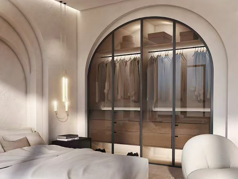 Arched door wardrobe