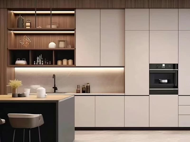 kitchen cabinet with led light