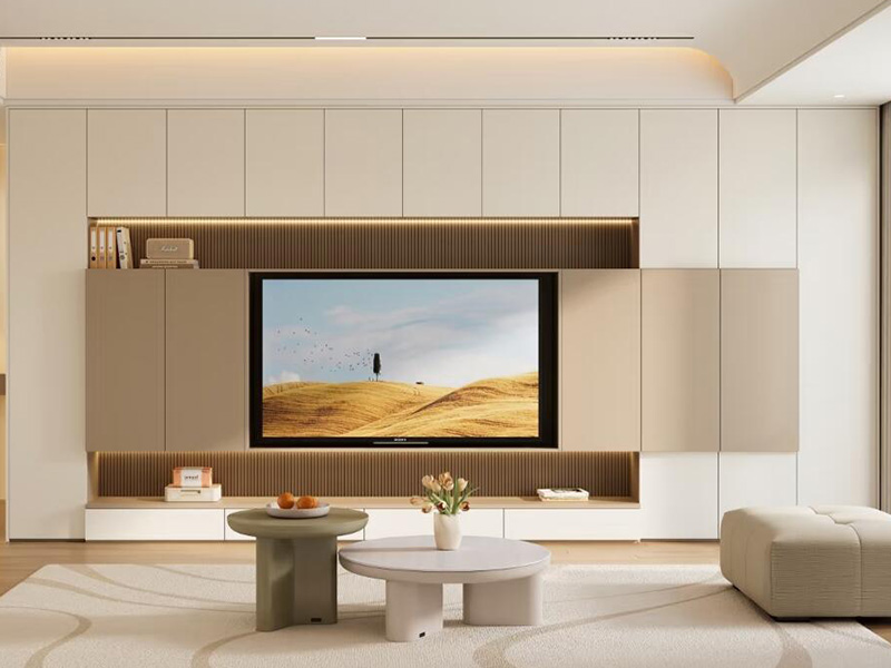 لماذا تختار تصميم خزانة خشبية حديثة لغرفة المعيشة؟