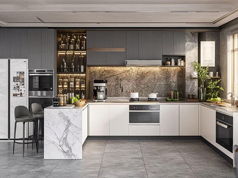 هل شراء خزائن المطبخ أرخص أم بناءها؟